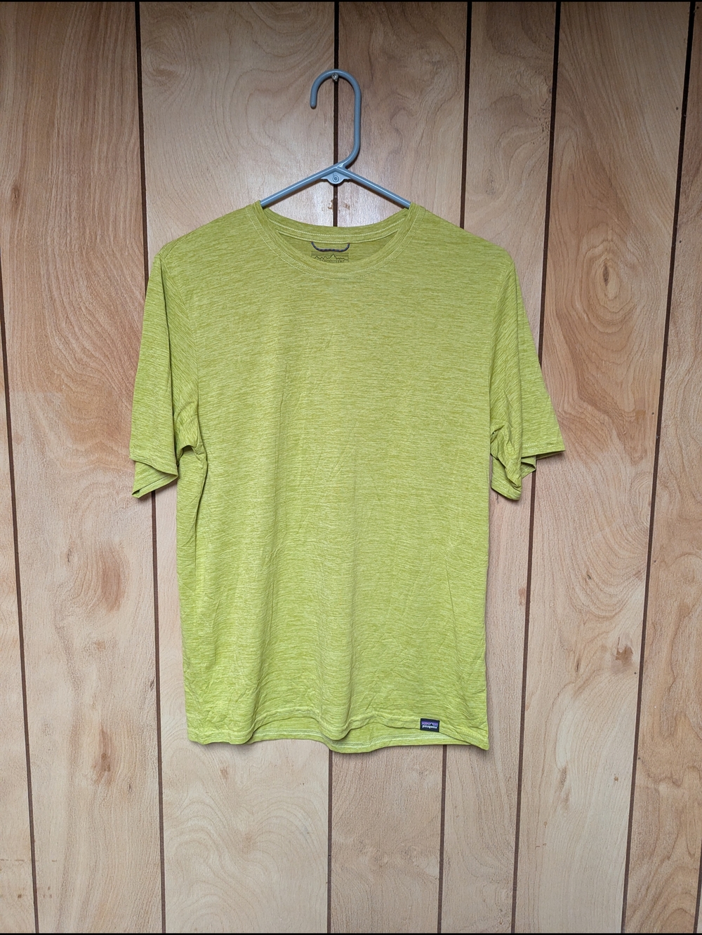 Patagonia Men's Capilene Cool Daily Short Sleeve Crewneck Tee in Lime Green